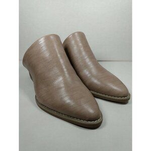 Universal Thread Tan Tara Mule Women's Size 6 M Pointed Toe Chunky 2" Heel NEW